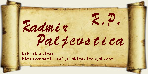 Radmir Paljevštica vizit kartica